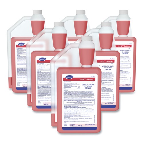 Hand Sanitizers | Diversey Care 5753407 J-512 32 oz. Accumix Bottle Sanitizer (6/Carton) image number 0