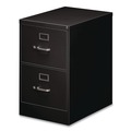  | Alera 25475 18 in. x 25 in. x 28.38 in. Economy Vertical File with 2 Legal Size File Drawers - Black image number 1
