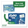 Office Jansan | EXPO 80003A Broad Chisel Tip Low-Odor Dry-Erase Marker - Blue (1-Dozen) image number 5