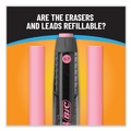 Pencils | BIC MV7PRP2-BLK 0.7 mm HB (#2) Break-Resistant Mechanical Pencils with Erasers - Black Lead, Assorted Barrel Colors (2/Pack) image number 3