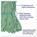 Mops | Boardwalk BWK502GNCT 5 in. Super Loop Cotton/Synthetic Fiber Wet Mop Head - Medium, Green (12/Carton) image number 7
