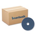 Cleaning Cloths | Boardwalk BWK4016BLU 16 in. Diameter Scrubbing Floor Pads - Blue (5/Carton) image number 0
