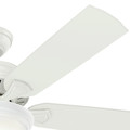 Ceiling Fans | Hunter 53358 52 in. Fletcher Five Minute Ceiling Fan with Light (Fresh White) image number 4