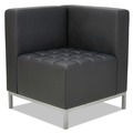  | Alera ALEQB8016 QUB Series 26.38 in. x 26.38 in. x 30.5 in. Corner Sectional - Black image number 0