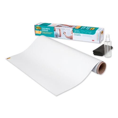  | Post-it FWS8X4 96 in. x 48 in. Flex Write Surface - White (1 Roll) image number 0