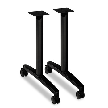 PRODUCTS | HON HMBTLEG24.C.P Huddle 2.13 in. x 23.5 in. 28.31 in. T-Style Table Base - Black (2-Piece/Carton)