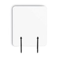 Office Furniture Accessories | MasterVision GL0801393 Protector Series 47.2 in. x 0.16 in. x 35.4 in. Frameless Glass Desktop Divider - Clear/Aluminum (1/Carton) image number 0