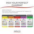 Cleaning & Janitorial Supplies | Deflecto CM14003K SuperMat Medium Pile Carpet Frequent Use 60 in. x 66 in. Workstation Chair Mat - Clear image number 9