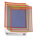 C-Line 43910 75 in. Assorted 5 Colors 9 in. x 12 in. Stitched Shop Ticket Holders - Neon  (25/Box) image number 0