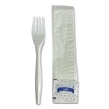 Bulk Savings Pricing 2 | Boardwalk BWK3KITMW 3-Piece Fork/Napkin/Salt Packet Utensil Set - White (500/Carton) image number 2