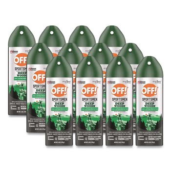 OFF! Deep Woods Sportsmen 6-Ounce Insect Repellant Aerosol Spray (12/Carton)