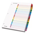Bulk Savings Pricing 2 | Cardinal 60218 11 x 8.5 OneStep Printable Table of Contents and A to Z Dividers - White/Assorted Tabs (26/Set) image number 1