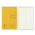 Office Jansan | National 36746 80 Eye-Ease Green Sheets 6 in. x 9 in. Gregg Rule Standard Spiral Steno Pad - Brown Cover image number 1