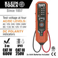 Klein Tools ET40 12-240V AC 1.5-24V DC Electronic AC/DC Voltage Tester image number 1