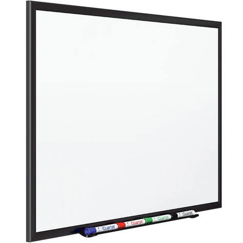 | Quartet 2544B Classic Series 48 in. x 36 in. Porcelain Magnetic Dry Erase Board - White Surface/Black Aluminum Frame image number 0