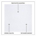 Cutlery | Hoffmaster 125702 16 in. x 16 in. Ultraply Linen-Like Natural Flat Pack Napkin - White (1200/Carton) image number 1