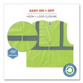 Safety Vests | Ergodyne 20973 GloWear 8205HL Type R Class 2 Super Econo Mesh Safety Vest - Small/Medium/Lime image number 3