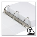 Office Jansan | Samsill 16987 11 in. x 8.5 in. 3 Rings 3 in. Capacity Earth's Choice Plant-Based D-Ring View Binder - White image number 2