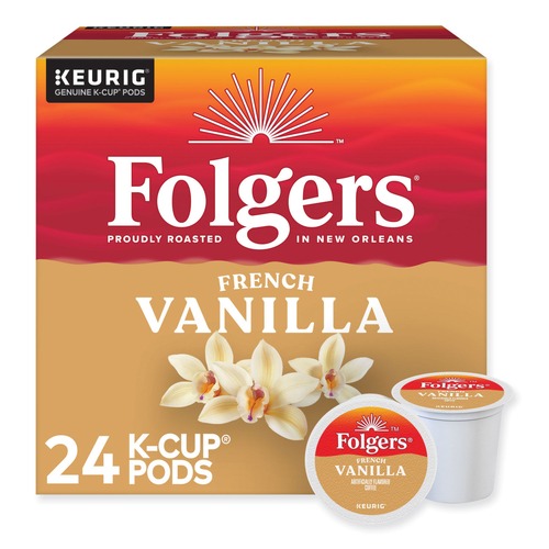 Coffee Machines | Folgers 6661 Vanilla Biscotti Coffee K-Cups (24/Box) image number 0