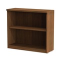  | Alera ALEVA633032WA 31.75 in. x 14 in. x 29.5 in. Valencia Series 2-Shelf Bookcase - Modern Walnut image number 1