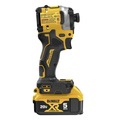 Impact Drivers | Dewalt DCF850P1DCB240-2 20V MAX ATOMIC Brushless Lithium-Ion 1/4 in. Cordless 3-Speed Impact Driver Kit (5 Ah) and (2) 20V MAX 4 Ah Compact Lithium-Ion Batteries Bundle image number 6