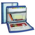 Office Jansan | C-Line 48115 2 in. Expansion 1/6-Cut Tabs 7-Section Zippered Binder with Expanding File - Letter Size/Bright Blue image number 2
