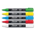 Markers | Sharpie 2103011 Medium Bullet Tip Wet-Erase Chalk Marker - Assorted Colors (5/Pack) image number 2