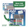 Office Jansan | EXPO 80653A Broad Chisel Tip Low-Odor Dry Erase Marker Starter Set - Assorted Colors (4/Set) image number 6