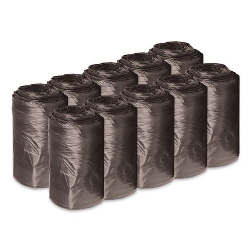 Trash Bags | Boardwalk H4832RKKR01 16 Gallon 0.35 mil 24 in. x 32 in. Perforated Roll Low-Density Waste Can Liners - Black (50 Bags/Roll, 10 Rolls/Carton) image number 0