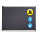  | Quartet MB547A Prestige Plus 72 in. x 48 in. Magnetic Fabric Bulletin Board - Gray/Silver image number 4