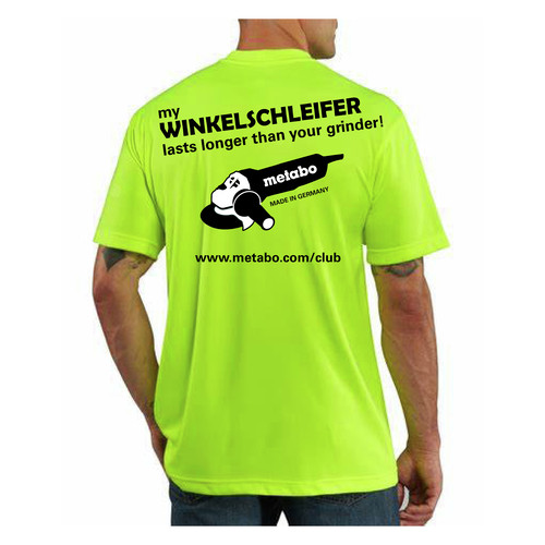 Made in USA | Metabo US2068 Winkelschleifer High-Visibility T-Shirt - L image number 0