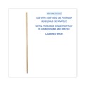 New Year New Savings! Save $25 off $150 | Boardwalk BWK834 1.13 in. Diameter x 60 in. Lacquered Wood Lie-Flat Screw-In Mop Handle - Natural image number 4