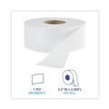 Cleaning & Janitorial Supplies | Boardwalk BWK6101 3-1/2 in. x 2000 ft. JRT Jr. 1-Ply Bath Tissue - Jumbo, White (12/Carton) image number 2