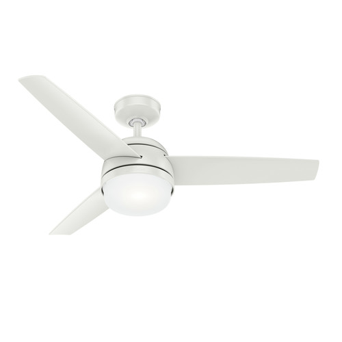 Ceiling Fans | Hunter 54211 48 in. Midtown Fresh White Ceiling Fan with LED Light Kit and Remote image number 0