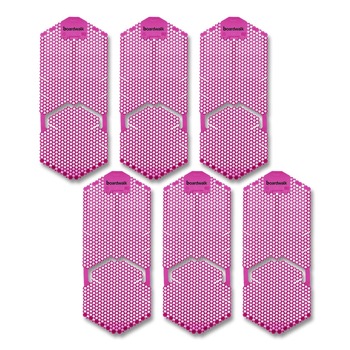 Boardwalk 5.22 oz Vertical Urinal Screen - Spiced Apple Scent/Red (6/Carton)