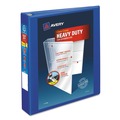  | Avery 79775 Heavy-Duty 1.5 in. Capacity 11 in. x 8.5 in. 3 Ring View Binder with DuraHinge and One Touch EZD Rings - Pacific Blue image number 0