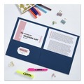 Office Jansan | Avery 47985 11 in. x 8.5 in. 40 Sheet Capacity 2-Pocket Folder - Dark Blue (25/Box) image number 4