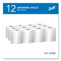 Scott 1040 Essential 1.5 in. Core 8 in. x 800 ft. Universal hard Roll Towels - White (800-Piece/Roll, 12 Rolls/Carton) image number 1