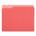 Office Jansan | Universal UNV12303 1/3-Cut Assorted Tab Interior File Folders - Letter Size, Red (100/Box) image number 2