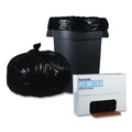 Trash Bags | Boardwalk X8647SKKR01 43 in. x 47 in. 56 gal. 1.2 mil Recycled Low-Density Polyethylene Can Liners - Black (100/Carton) image number 2