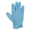 Disposable Gloves | Boardwalk 382XSCTA 9.5 in. 5 mil Disposable Examination Nitrile Gloves - X-Small/Blue (1000/Carton) image number 2