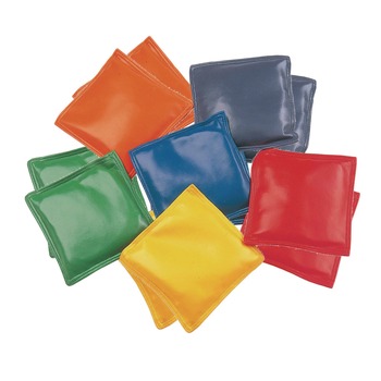 Champion Sports 4 in. Vinyl Bean Bag Set - Assorted Colors (1-Dozen)