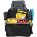 Klein Tools 55913 Tradesman Pro 11.75 in. x 8.625 in. x 6 in. Modular Parts Pouch with Belt Clip - Black/Gray/Orange image number 4