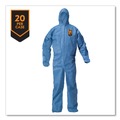 Bib Overalls | Ansell KCC58517 A20 Breathable Particle Protection Coveralls - 4X-Large, Blue (20/Carton) image number 2