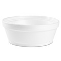 Food Trays, Containers, and Lids | Dart 8SJ32 8 oz. 4.63 in. Diameter x 1.13 in. Height Squat Foam Container - White (500/Carton) image number 0