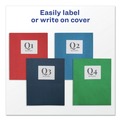 Office Jansan | Avery 47987 40 Sheet Capacity 11 in. x 8.5 in. Two-Pocket Folder - Green (25/Box) image number 6