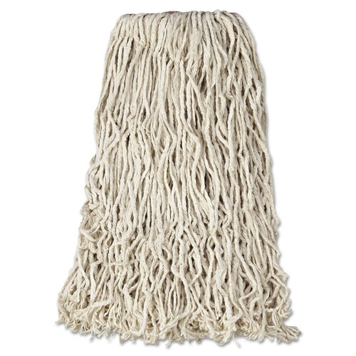 Mops | Rubbermaid Commercial FGF11800WH00 24 oz. 1 in. Band Premium Cut-End Cotton Wet Mop Head - White (12/Carton) image number 0