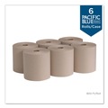 Cleaning & Janitorial Supplies | Georgia Pacific Professional 26301 Pacific Blue Basic Recycled 800 ft. x 7.87 in. Hardwound Paper Towel Rolls - Brown (800-Piece/Roll, 6 Rolls/Carton) image number 1