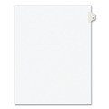 | Avery 01077 10-Tab '77-ft Label 11 in. x 8.5 in. Preprinted Legal Exhibit Side Tab Index Dividers - White (25-Piece/Pack) image number 0