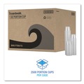 Food Service | Boardwalk BWKPRTN1TS 1 oz Plastic Souffle/Portion Cups - Clear (2500/Carton) image number 4